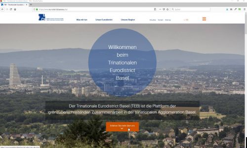 Trinationaler Eurodistrict Basel: Mehrsprachiger Auftritt mit Leaflet-Karten, responsives Videos und Newsletter