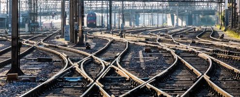 Gleise am Bahnhof SBB