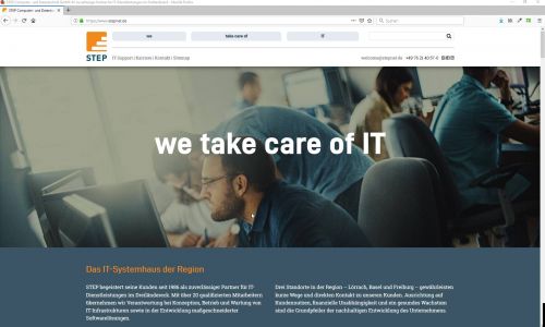 STEP Computer- und Datentechnik: Umfangreiches Unternehmensportal