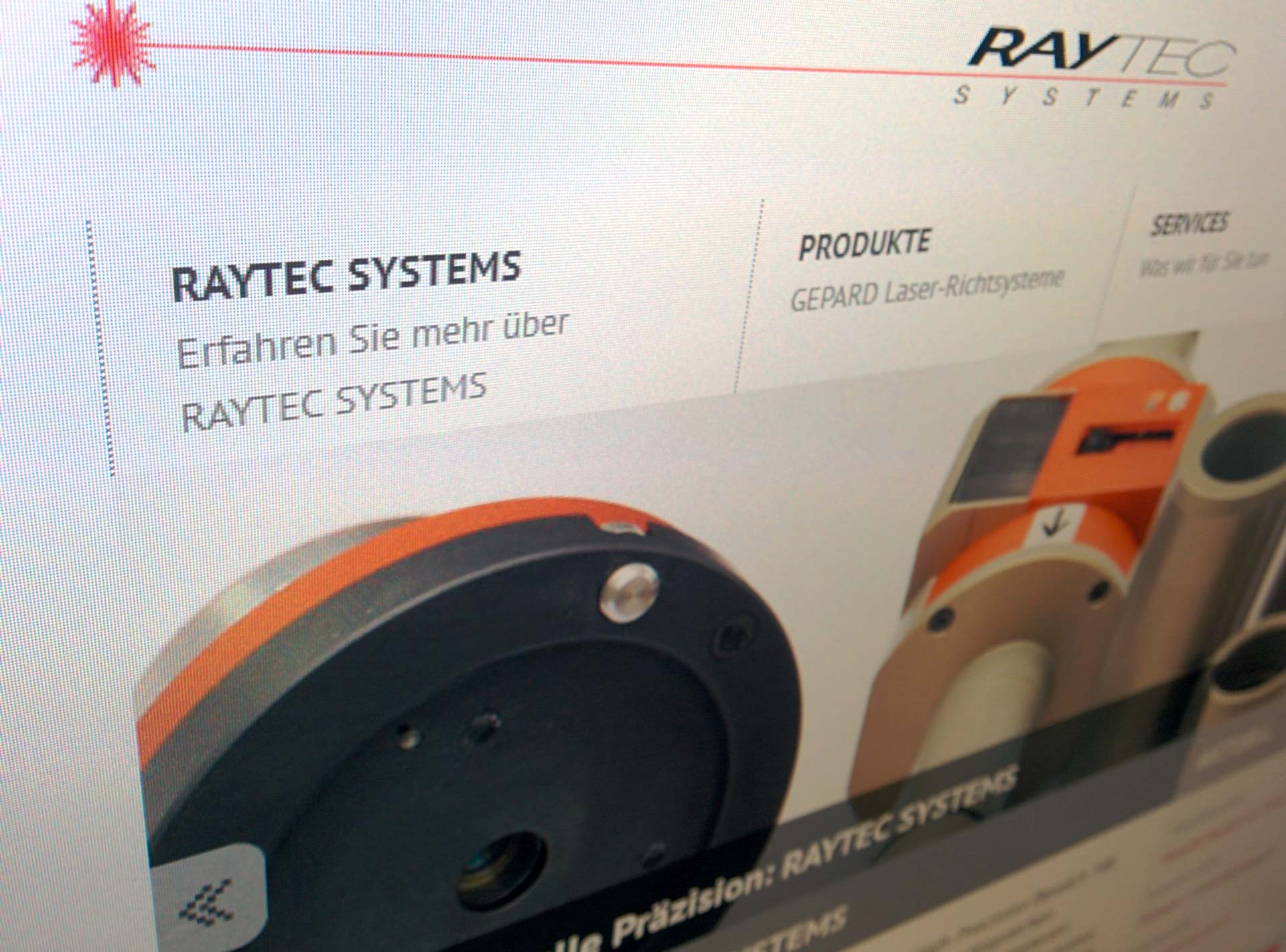 Referenz Webdesign: RAYTEC SYSTEMS AG