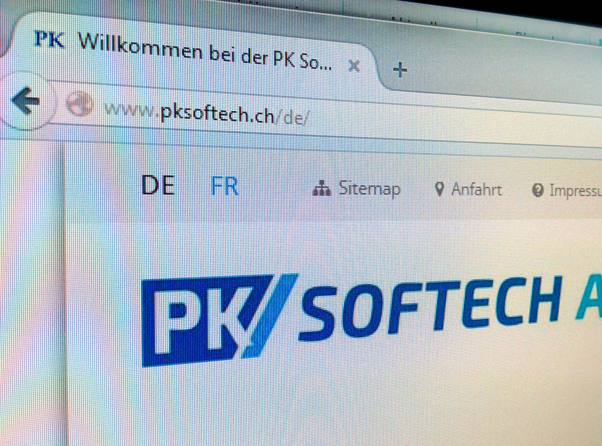 Referenz Webdesign: PK Softech AG