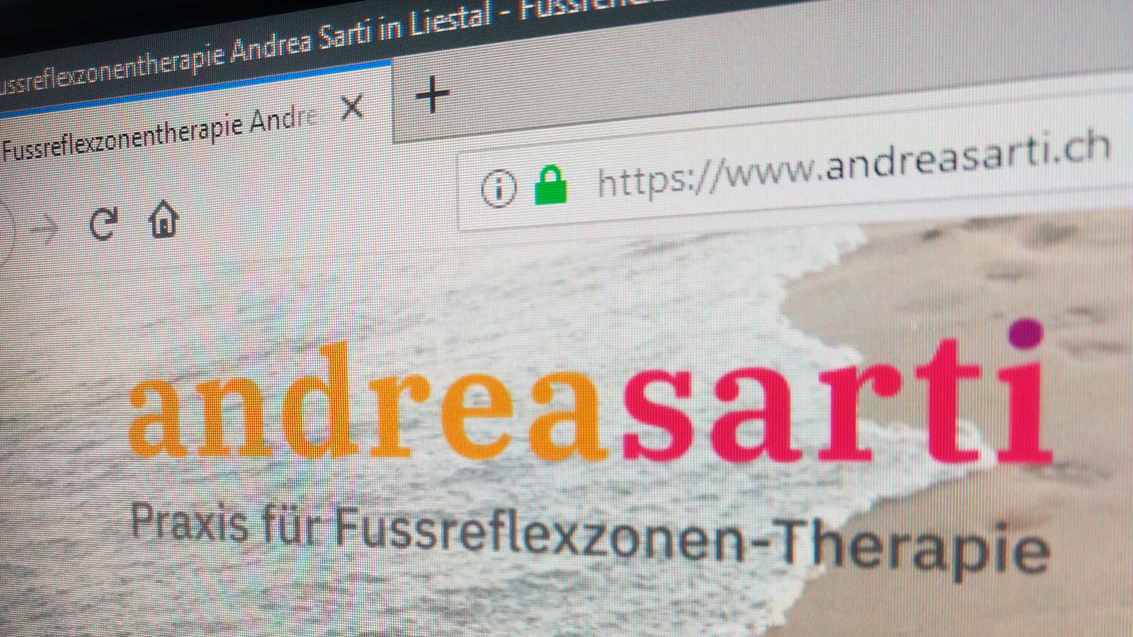 Referenzen Webdesign: Andrea Sarti Fussreflexzonentherapie